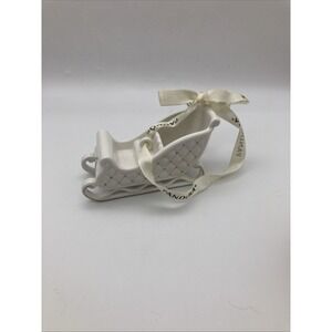 Pandora Porcelain Christmas Sleigh Ornament 2014. No Box